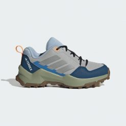 Buty Terrex Ax4r Hiking. Niebieskie buty trekkingowe adidas, z materiału, bez zapięcia. Za 239.00 zł.