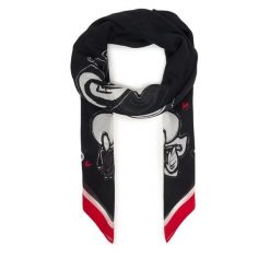 Szal KARL LAGERFELD. Czarne szaliki i kominy KARL LAGERFELD, bez wzorów. Za 429.99 zł.