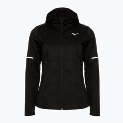 Kurtka do biegania damska Mizuno Thermal Charge BT. Czarne kurtki do biegania Mizuno, bez wzorów, bez kaptura, do biegania. Za 339.99 zł.
