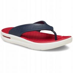 Japonki Dla Dorosłych Crocs In Motion Flip. Zielone japonki Crocs, bez wzorów, z materiału. Za 239.99 zł.