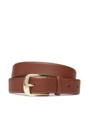 BOSS Pasek Damski 50480651 Brązowy. Brązowe paski Boss, bez wzorów, ze skóry. Za 379.99 zł.