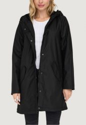 Kurtka anorak Kobieta ONLY ONLSALLY RAINCOAT OTW NOOS. Czarne kurtki ONLY, na jesień, m, bez wzorów, z poliesteru, bez kaptura. Za 280.50 zł.