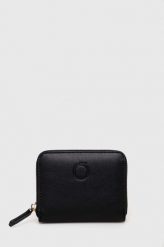 Trussardi portfel damski kolor czarny. Czarne portfele TRUSSARDI, bez wzorów. Za 279.99 zł.