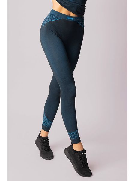 Spaio Legginsy sportowe "Breeze" w kolorze granatowo-niebieskim rozmiar: M. Niebieskie legginsy Spaio, m, bez wzorów, outdoorowe. Za 117.99 zł.