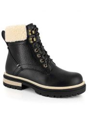 Kimberfeel Botki zimowe "Tatiana" w kolorze czarnym rozmiar: 40. Czarne botki Kimberfeel, bez wzorów, bez obcasa, bez zapięcia. Za 316.86 zł.