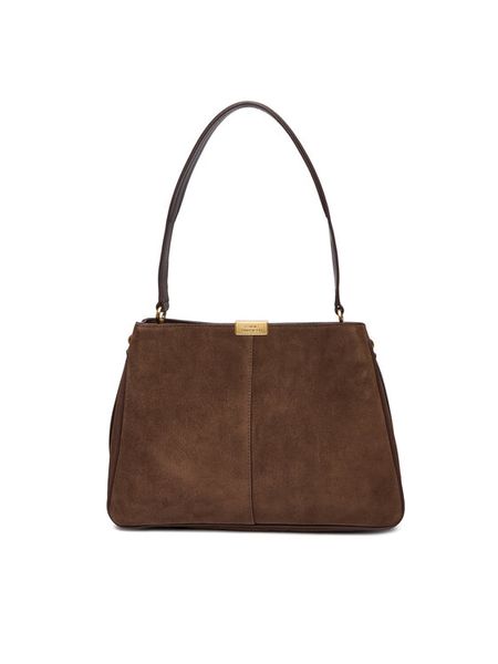 Tommy Hilfiger Torebka Casual Leather Shoulder Bag Sued AW0AW18201 Brązowy. Brązowe torebki klasyczne Tommy Hilfiger, bez wzorów, ze skóry, casualowe, bez dodatków. Za 879.99 zł.