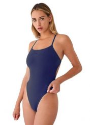 Turbo Sirene Comfort Swimsuit – Granatowy – Rozmiar 44. Niebieskie kombinezony TURBO, bez wzorów, z materiału, klasyczne, bez kołnierzyka, bez ramiączek. Za 196.66 zł.