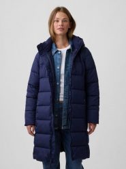 GAP Płaszcz zimowy w kolorze granatowym rozmiar: M. Niebieskie płaszcze GAP, na zimę, m, bez wzorów, z puchu, bez kaptura. Za 249.95 zł.