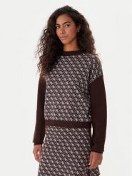 Guess Golf W5BR23 Z3JD2 Brązowy Relaxed Fit. Brązowe swetry Guess, xl, z aplikacjami, z syntetyku, bez ramiączek. Za 349.99 zł.