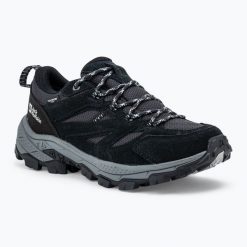 Buty trekkingowe damskie Jack Wolfskin Vojo Tour Texapore Low. Czarne buty trekkingowe Jack Wolfskin, bez wzorów, bez zapięcia. Za 599.99 zł.