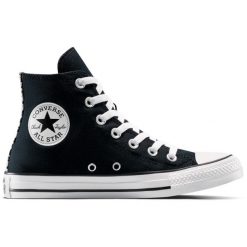 Adidasy Converse Chuck Taylor All Star Leopard, Dla obu płci. Czarne buty sportowe lifestyle Converse, bez wzorów, retro, bez zapięcia. Za 490.00 zł.