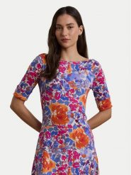 LAUREN RALPH LAUREN Sukienka codzienna 250972596001 Kolorowy Regular Fit. Sukienki Lauren Ralph Lauren, na co dzień, s, bez wzorów, z bawełny, bez kołnierzyka, bez ramiączek, proste. Za 469.99 zł.