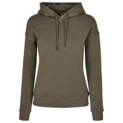 Ekologiczna Bluza Damska. Zielone bluzy Urban Classics, xl, bez wzorów, bez ramiączek, bez kaptura. Za 220.99 zł.