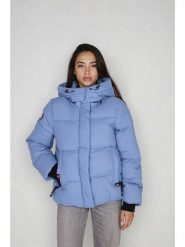 CANADA weather gear Kurtka zimowa w kolorze błękitnym rozmiar: L. Niebieskie kurtki CANADA weather gear, na zimę, l, bez wzorów, z puchu, bez kaptura. Za 260.99 zł.