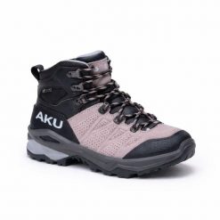 Buty sportowe trekkingowe damskie Aku Adapta Gore-tex. Czarne buty trekkingowe Aku, bez wzorów, z gore-texu, bez zapięcia, trekkingowe, gore-tex. Za 399.00 zł.