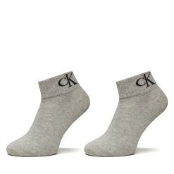 Skarpety długie Calvin Klein Jeans. Szare skarpetki Calvin Klein Jeans, bez wzorów, z jeansu. Za 59.99 zł.