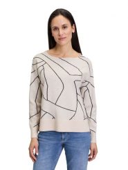 Betty Barclay Sweter w kolorze kremowym rozmiar: 38. Brązowe swetry Betty Barclay, bez wzorów, ze splotem, bez ramiączek. Za 130.99 zł.