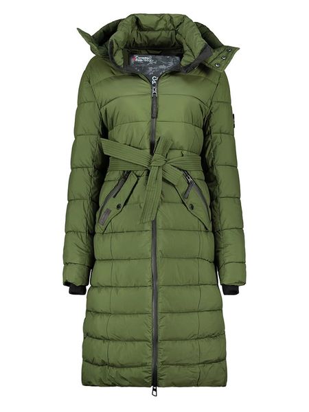 Canadian Peak Płaszcz zimowy "Cabimeak" w kolorze zielonym rozmiar: XL. Zielone płaszcze Canadian Peak, na zimę, xl, bez wzorów, z puchu, bez kaptura. Za 333.81 zł.