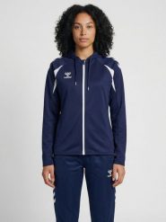 Damska bluza dresowa z kapturem Hummel Core 2.0. Białe bluzy Hummel, l, bez wzorów, z dresówki, klasyczne, bez ramiączek, z kapturem. Za 249.30 zł.