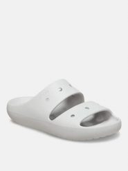 Crocs Klapki "Classic" w kolorze szarym rozmiar: 37/38. Szare klapki Crocs, bez wzorów, klasyczne, z otwartym noskiem, bez obcasa, bez zapięcia. Za 129.95 zł.