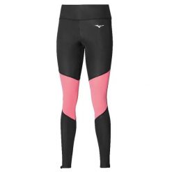 Damskie legginsy Mizuno Core Impulse. Czarne legginsy Mizuno, bez wzorów, z elastanu, sportowe, długie. Za 119.99 zł.