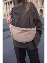 Maison héritage PARIS Skórzana saszetka "Rachel" w kolorze szarobrązowym - 34 x 17 x 10 cm rozmiar: onesize. Brązowe nerki i saszetki maison héritage PARIS, bez wzorów, z materiału, sportowe, bez dodatków. Za 260.99 zł.