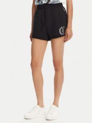 Just Cavalli Szorty sportowe 78PADE08 Czarny Loose Fit. Czarne szorty sportowe Just Cavalli, bez wzorów, z bawełny. Za 419.99 zł.