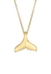 Elli Damski wisiorek z płetwą wieloryba morze ocean lato trend w srebrze próby 925 Sterling Silver Naszyjniki 1 ct. Szare naszyjniki Elli, z materiału, srebrne. Za 211.64 zł.