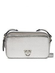 PINKO Torebka Camera Case AI 24-25 PLTT 102810 A1VG Srebrny. Szare listonoszki Pinko, bez wzorów, ze skóry, bez dodatków. Za 849.99 zł.