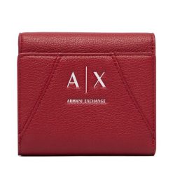 Portfel Armani Exchange. Czerwone portfele Armani Exchange, bez wzorów. Za 299.99 zł.