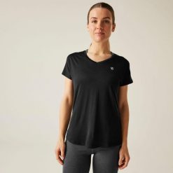 Koszulka sportowa z krótkim rękawem damska Vigilant. Brązowe t-shirty sportowe Dare 2b, l, bez wzorów, bez ramiączek, na fitness i siłownię. W wyprzedaży za 59.99 zł.