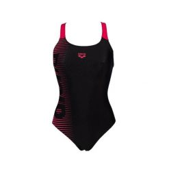 Strój kąpielowy damski jednoczęściowy sportowy na basen Arena Logo Swim Pro. Czarne stroje jednoczęściowe Arena, bez wzorów, sportowe. Za 169.99 zł.