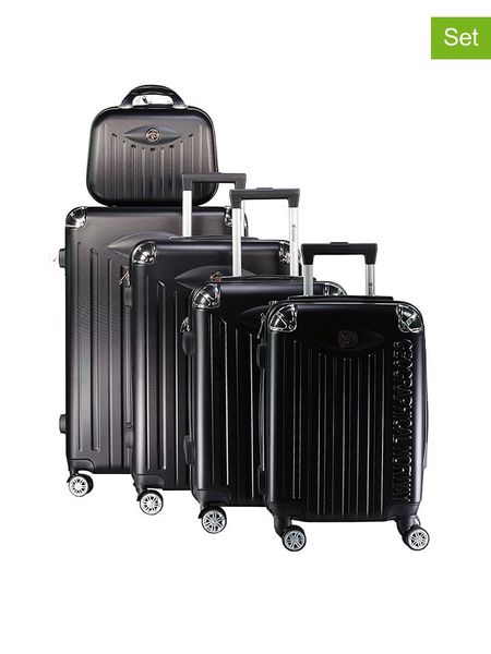 Geographical Norway 5-częściowy zestaw "Softless" w kolorze czarnym rozmiar: onesize. Czarne walizki Geographical Norway. Za 565.99 zł.