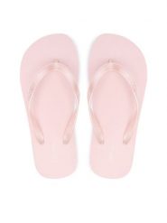 Calvin Klein Japonki Flip Flop Tpu Metallic HW0HW02956 Różowy jasny. Czerwone japonki Calvin Klein, bez wzorów, z syntetyku. Za 149.99 zł.