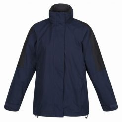 Kurtka Wodoodporna Damska 3 W 1. Czarne kurtki przeciwdeszczowe Regatta, xl, bez wzorów, z elastanu, z kapturem, trekkingowe. Za 332.99 zł.