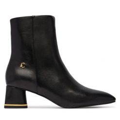 Botki Coccinelle. Czarne botki Coccinelle, bez wzorów, bez obcasa, na słupku, bez zapięcia. Za 1,249.00 zł.