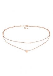 Elli Damski Choker Trend Serce w srebrze 925 Sterling Silver Naszyjniki 1 ct. Szare naszyjniki Elli, z materiału, srebrne. Za 328.99 zł.