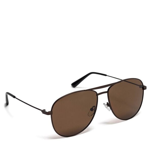 Okulary przeciwsłoneczne Hunter. Brązowe okulary przeciwsłoneczne Hunter, bez wzorów. Za 34.99 zł.