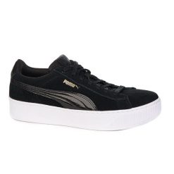 PUMA Vikke ZLN 0351 - Czarne sportowe buty z zamszu. Białe buty do biegania Puma, bez wzorów, z zamszu, bez zapięcia, do biegania. Za 306.99 zł.