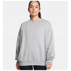 Bluza Damska Under Armour Bez Kaptura Oversize. Szare bluzy bez kaptura Under Armour, m, bez wzorów, bez kaptura, na fitness i siłownię. Za 199.99 zł.