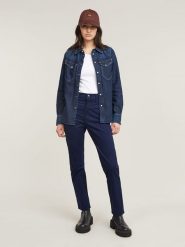 G-Star Spodnie chino w kolorze granatowym rozmiar: W30/L30. Niebieskie chinosy G-Star, l, bez wzorów, retro. Za 214.95 zł.
