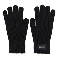 Rękawiczki Unisex Dla Dorosłych Connora. Czarne rękawiczki Regatta, bez wzorów, sportowe. Za 43.99 zł.