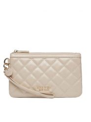Nine West Torebka LILLA1 Beżowy. Brązowe kopertówki Nine West, bez wzorów, ze skóry, wizytowe, bez dodatków. Za 99.99 zł.