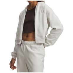 Bluza Damska UA Icon Vida Flc FZ 6003674-110. Białe bluzy Under Armour, bez wzorów, bez ramiączek, bez kaptura. Za 189.99 zł.