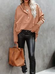 Milan Kiss Bluza w kolorze karmelowym rozmiar: XL. Brązowe bluzy Milan Kiss, xl, bez wzorów, bez ramiączek, z kapturem. Za 152.99 zł.