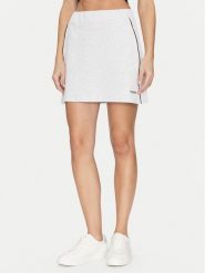 Guess Spódnica mini V5GD02 KCS01 Szary Regular Fit. Szare spódnice Guess, l, z aplikacjami, z bawełny, mini. Za 159.99 zł.