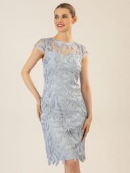 APART Sukienka w kolorze jasnoszarym rozmiar: 42. Szare sukienki Apart, bez wzorów, bez kołnierzyka, bez ramiączek, mini. Za 369.82 zł.