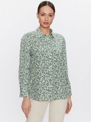 United Colors Of Benetton Koszula 5T17DQ02Y Zielony Relaxed Fit. Zielone koszule United Colors Of Benetton, xs, bez wzorów, z wiskozy, bez kołnierzyka, bez ramiączek. Za 279.99 zł.