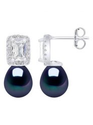 Pearl Addict Srebrne kolczyki-wkrętki z perłami rozmiar: onesize. Niebieskie kolczyki Pearl Addict, z cyrkonią, srebrne. Za 304.99 zł.