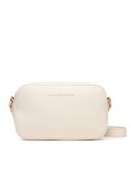 Tommy Hilfiger Torebka Th Logo Camera Bag AW0AW18115 Écru. Listonoszki Tommy Hilfiger, bez wzorów, ze skóry, bez dodatków. Za 409.99 zł.